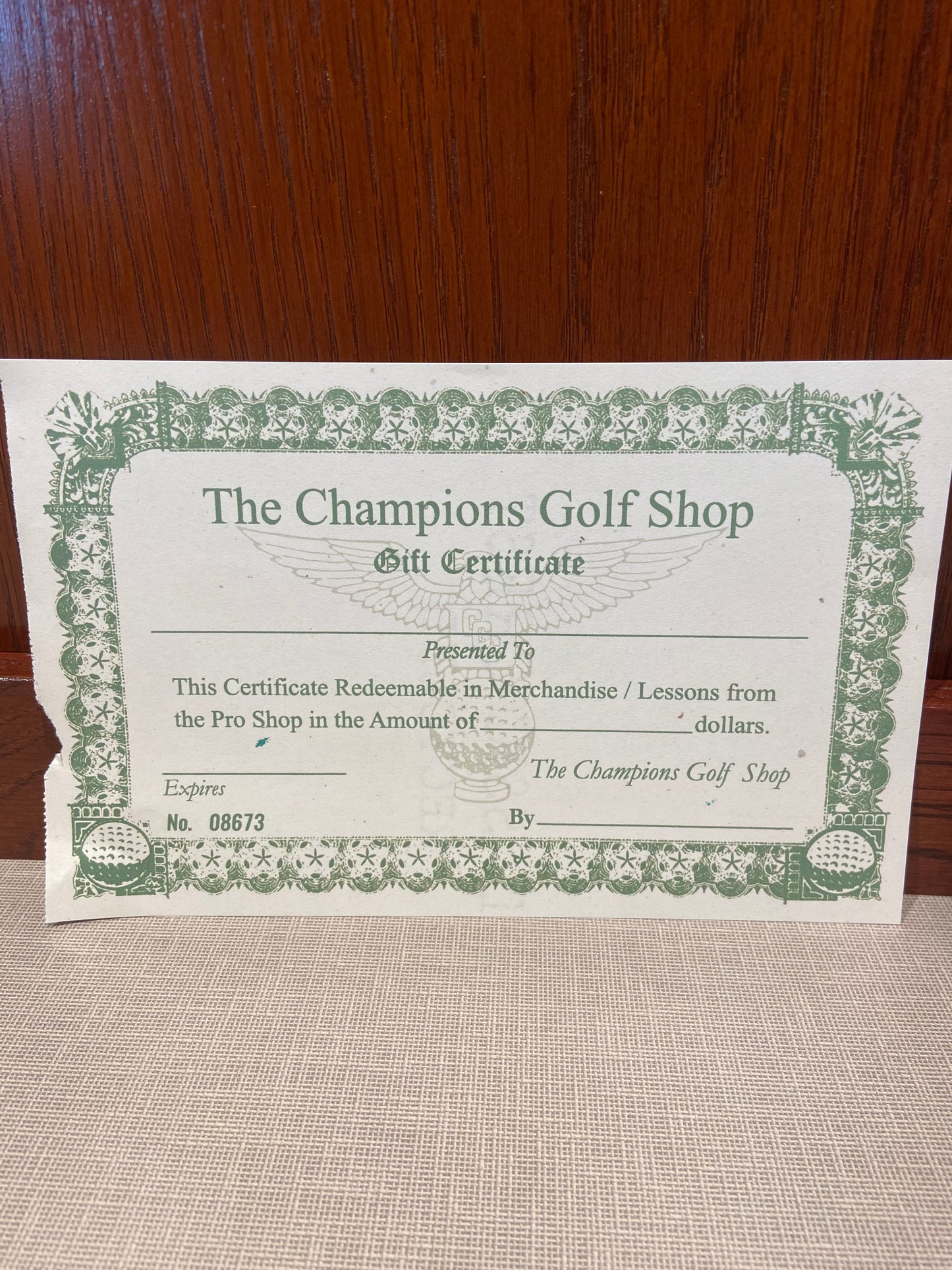 $50.00 Gift Certificate